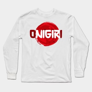 Onigiri-Japanese Food Long Sleeve T-Shirt